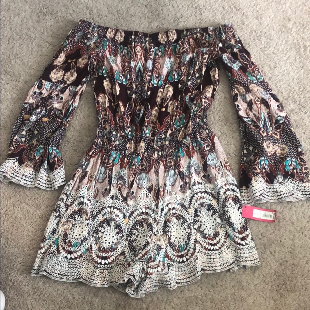 Long sleeve strapless romper
